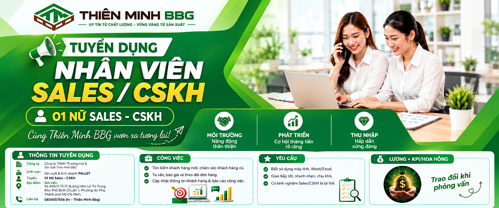 Thiên Minh BBG tuyển dụng